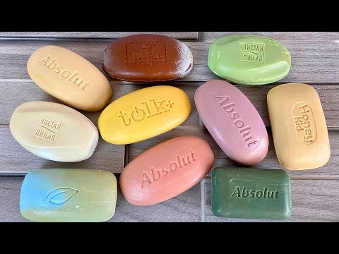 Видео: "ASMR SOAP" Cutting rancid soap. Soap Carving. Резка прогорклого мыла.