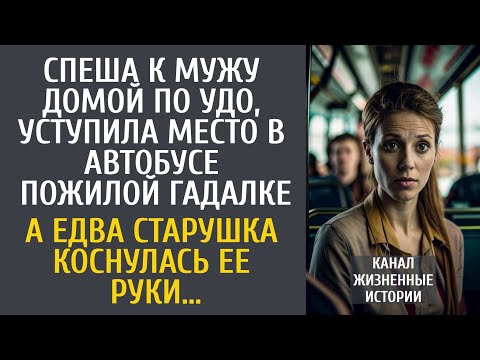 Видео: Спеша домой по УДО, уступила место в автобусе пожилой гадалке… А едва старушка коснулась ее руки…