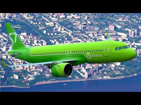 Видео: Перелёт Хабаровск-Владивосток. Airbus A320neo "S7"