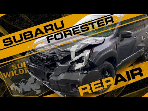 Видео: Subaru Forester. Front end repair. Ремонт переда.