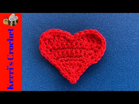 Видео: Easy Crochet Heart Tutorial - Урок вязания крючком для начинающих