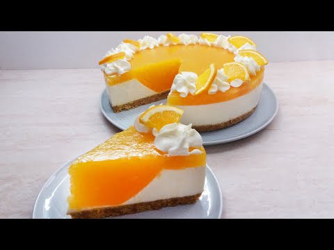 Видео: Апельсиновый Чизкейк Без Выпечки | Orange Cheesecake No Bake