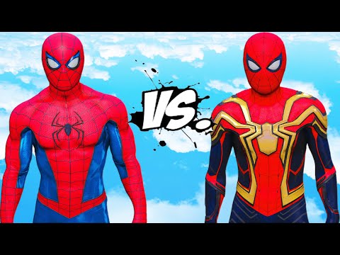 Видео: Человек-Паук (Интегрированный Костюм) против Человека-Паука (Последний Костюм) - Битва Не Пути Домой