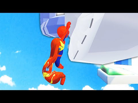 Видео: Я СТАЛ МЯЧОМ ДЛЯ ГОЛЬФА HUMAN FALL FLAT | пластилиновые герои Володя Человек Паук и Железный Человек