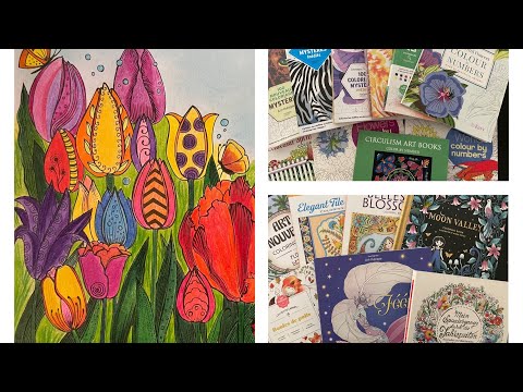 Видео: Раскрашенные работы за Март 2025/ Цветы и Женский Образ в Раскрасках🌸🧚‍♀️🌷