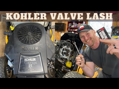 Видео: Регулировка зазора клапана Kohler Courage и КАРТОЧНЫЙ ФОКУС!!