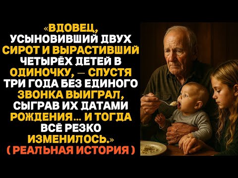 Видео: Вдовец, усыновил двух сирот, вырастил четверых сыновей — три года ни одного звонка, пока судьба не