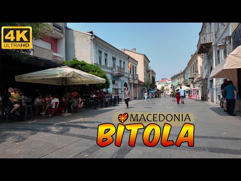 Видео: BITOLA, Macedonia 2024 *Sirok Sokak* 【WALK TOUR 4K】 🚶‍♂️ Прошетка на Широк Сокак БИТОЛА, Македонија