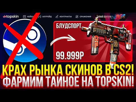 Видео: КРАХ РЫНКА СКИНОВ В CS2! ФАРМИМ ТАЙНОЕ НА TOPSKIN! (CS2/КС2)