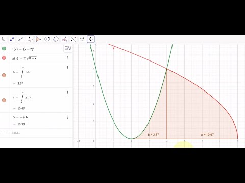 Видео: Вычисление площади криволинейной трапеции с помощью Геогебра
