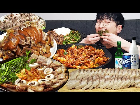 Видео: Разнообразие мукбанга из свинины! Видео подборка🐖🐷 Свинина МУКБАНГ АСМР REALSOUND EATINGSHOW