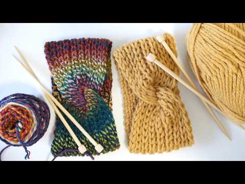 Видео: Вязание спицами для ушей Twist FLAT | Пошаговое руководство по вязанию для начинающих | Knitting ...