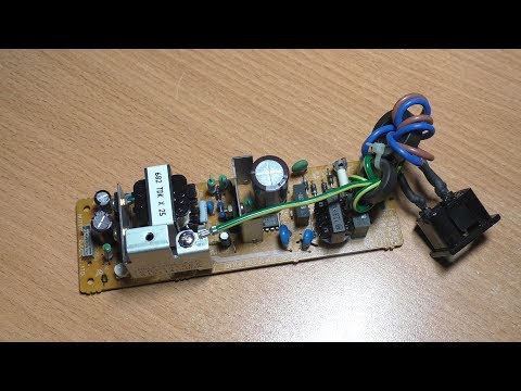 Видео: Осмотр и тест блока питания PFLP1282EZA-LC (SRF1018EK) от факса Panasonic