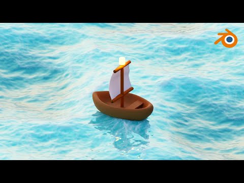 Видео: 🌊Анимация морской сцены в Blender.