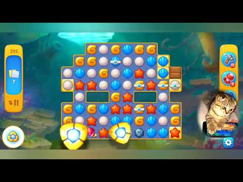 Видео: Fishdom 2022, no boosters, level 203 - прохождение без бустеров, 203 уровень.
