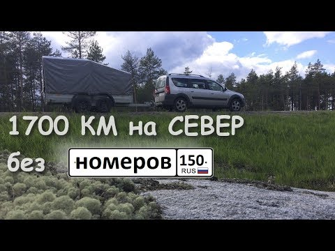 Видео: Из Коломны к Белому морю на Ларгусе с прицепом без номеров!