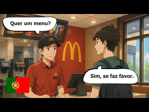 Видео: Изучайте разговорный португальский язык | 10 диалогов в кафе и ресторанах (A1–A2)