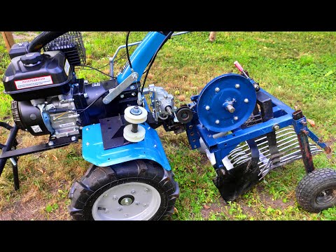 Видео: КАРТОФЕЛЕКОПАЛКА К МОТОБЛОКАМ. Скорость мотоблока.  Такой мотоблок Кентавр мне точно нужен!