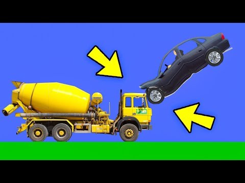 Видео: АВАРИЯ НА ОГРОМНОЙ СКОРОСТИ! МОЩНАЯ БЕТОНОМЕШАЛКА ПРОТИВ МАШИН! СИМУЛЯТОР РАЗРУШЕНИЯ МАШИН В Algodoo