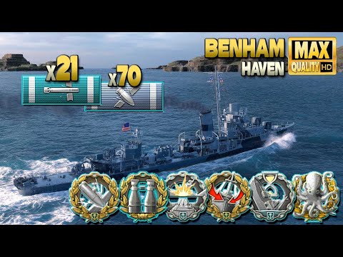 Видео: эсминец Benham в тылу врага - World of Warships