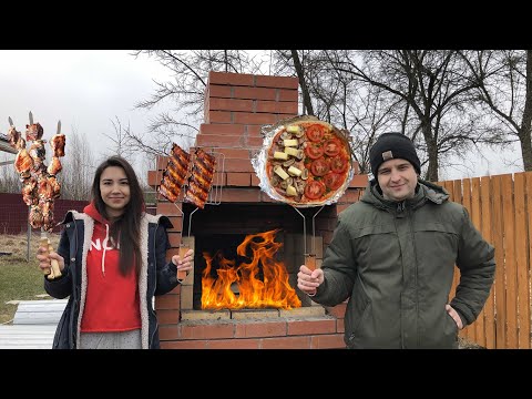 Видео: Тест кирпичного мангала с вытяжкой