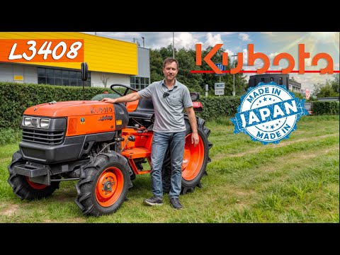 Видео: Японская легенда! Сделан в Японии! Минитрактор дизельный Kubota L3408 4WD