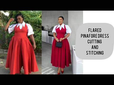 Видео: Как выкроить и сшить платье-сарафан с расклешенной юбкой. Очень простое руководство.