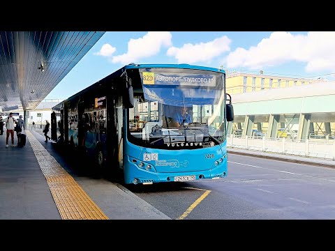 Видео: Автобус 82Э. Проспект Ветеранов - Аэропорт Пулково.