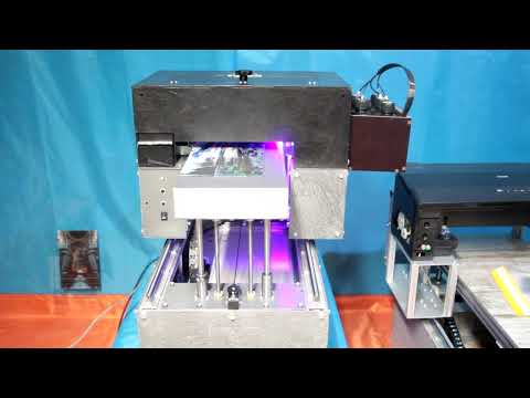 Видео: УФ печать на стекле 16х54см