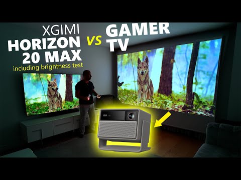 Видео: Сравнение яркости Xgimi Horizon 20 Max и телевизора