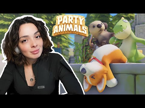 Видео: Моя 3я игра в Party Animals с FlackJK | Morphe_ya | Rostikfacekid