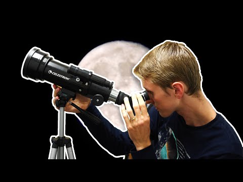 Видео: Обзор телескопа Celestron 70 мм Travel!
