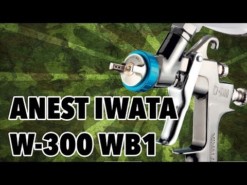Видео: Тест краскопульта Anest Iwata W-300 WB1 | Маленький да удаленький