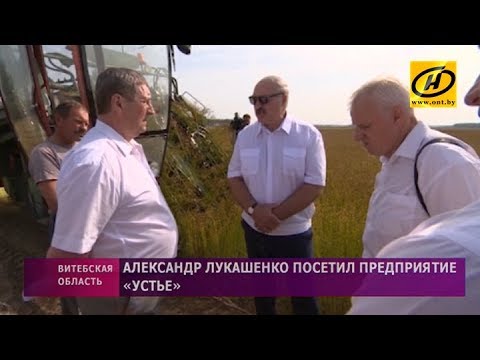 Видео: Что увидел Александр Лукашенко, посетив предприятие «Устье» в Оршанском районе?