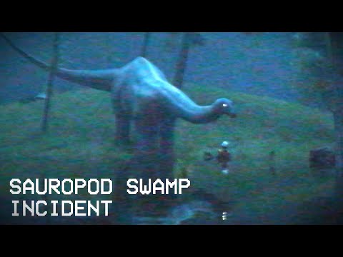 Видео: Найденные кадры из «Парка Юрского периода» — инцидент на болоте с зауроподом (аналоговый ужас)
