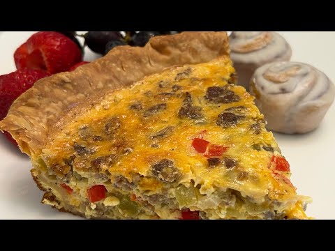 Видео: Простой овощной киш с колбасой — отлично подходит для завтрака, бранча, обеда или ужина