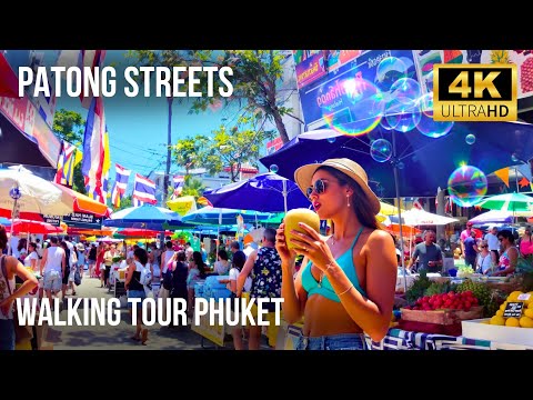 Видео: ПАТОНГ 2025 🌴 Пешая экскурсия по улицам ПатонгаУльтра-яркие 4K First Beach Line!