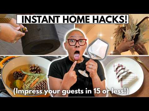 Видео: Домашние хитрости для гостей, которые можно реализовать менее чем за 15 минут!
