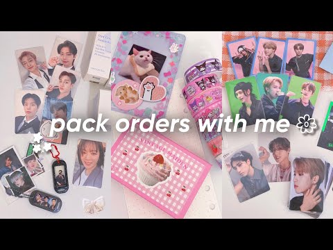 Видео: болтаем, упаковываем разные посылки, брелочки и фотокарты ✉️ pack orders with me pt. 9