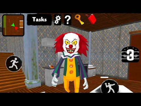 Видео: СТРАШНЫЙ КЛОУН НАСТОЯЩИЙ ГРАБИТЕЛЬ Clown Neighbor Escape