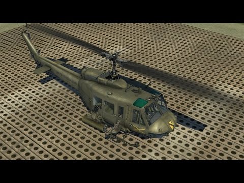 Видео: DCS World | Первый взгляд на UH-1H Huey