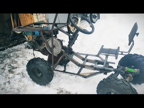 Видео: мини трактор из мотоблока нива ,обзор !!!!