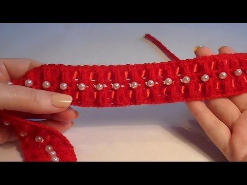 Видео: Как связать пояс к детскому платью