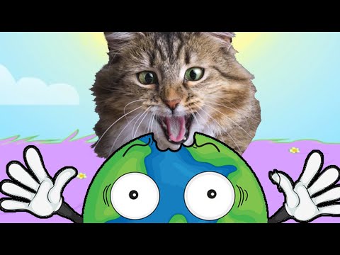 Видео: Котик Едун и съедобная планета, мультик игра, летсплей Tasty Planet #7