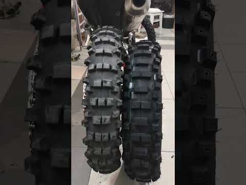 Видео: сравнение эндуро резины Gummy реплика Mitas EF-07 и Michelin Enduro