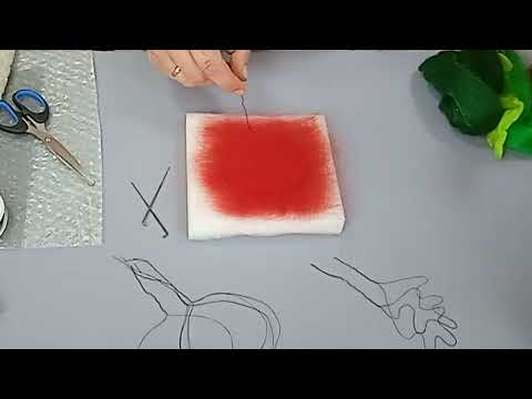 Видео: Мастер-класс "Мак на каркасе"