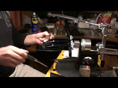 Видео: Заточка ножа Малыш 2. Сталь N690.