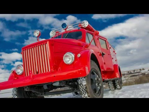 Видео: Ретро Газ 51  ПМГ-6, Пожарный автомобиль