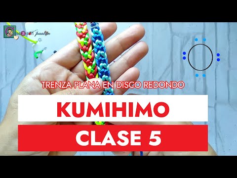 Видео: КУМИХИМО 5, ПЛОСКИЙ ШНУР: ОПЛЕТЕНИЕ 8 ПРЯДЕЙ НА КРУГЛОМ ДИСКЕ