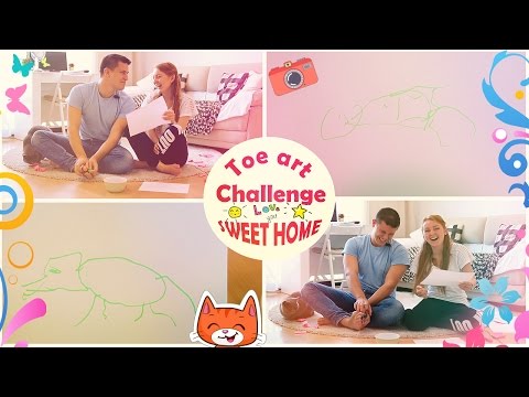 Видео: TOE ART CHALLENGE! | ВЫЗОВ!  РИСУЕМ НОГАМИ! | SWEET HOME